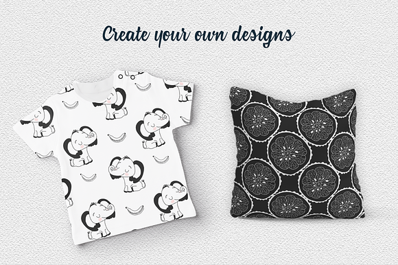 Black and White Illustration Set in Illustrations - product preview 10
