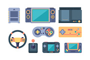 game console. video gaming devices