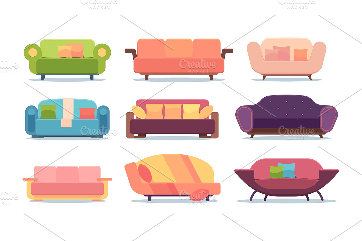sofas collection. comfortable soft in Objects - product preview 8