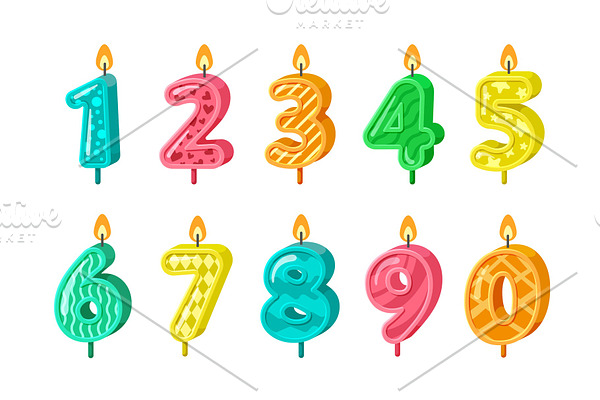 birthday numbers. anniversary