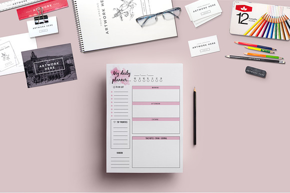 Weekly planner , daily planner in Stationery Templates - product preview 2