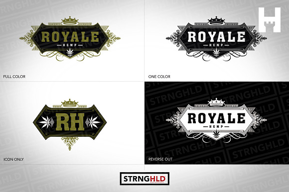 Royale Hemp Vector Logo Template in Logo Templates - product preview 2