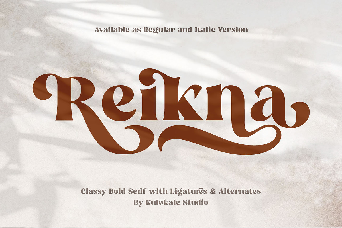 Reikna - Classy Bold Serif in Serif Fonts - product preview 8