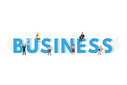 Big word Business banner concept
