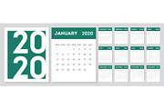 2020 Gregorian calendar design