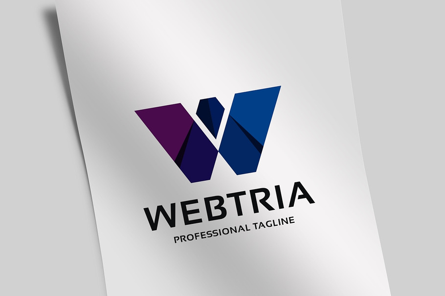 Webtria Letter W Logo in Logo Templates - product preview 8