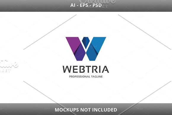Webtria Letter W Logo in Logo Templates - product preview 2