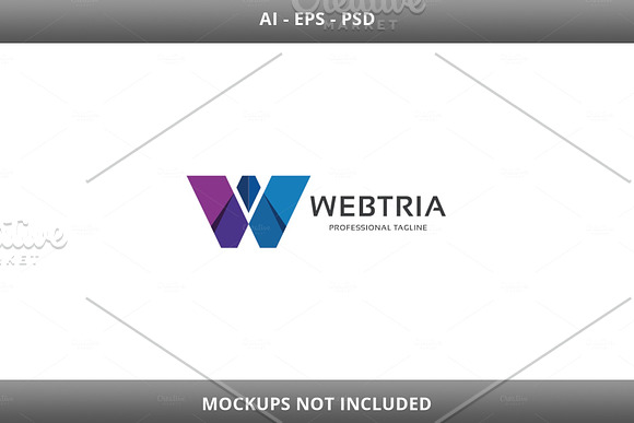Webtria Letter W Logo in Logo Templates - product preview 3