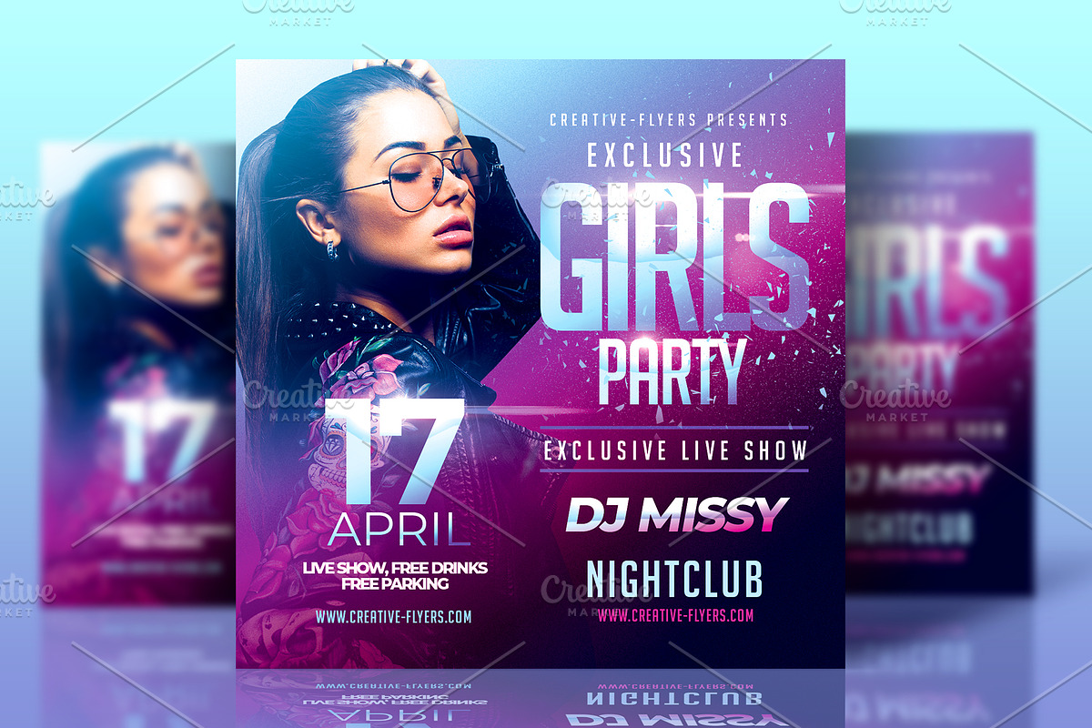 Night Club Flyer Template in Flyer Templates - product preview 8