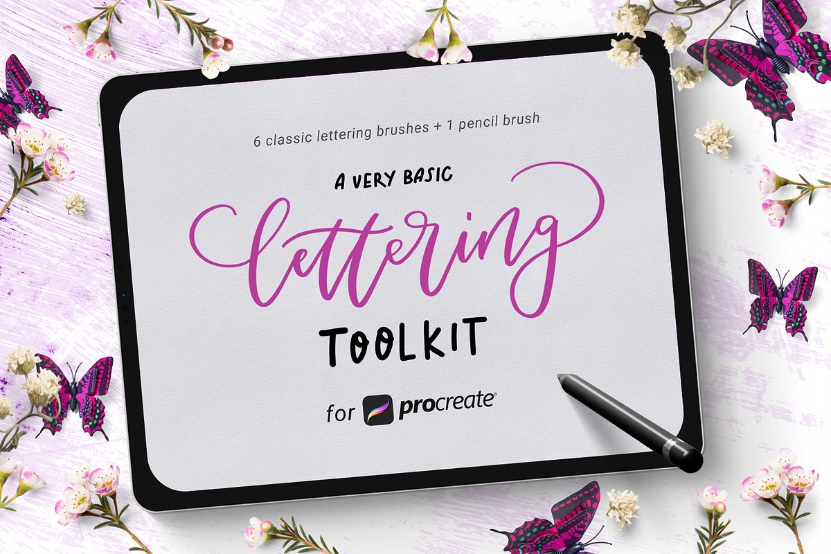 Basic Lettering Toolkit forProcreate in Add-Ons - product preview 8