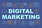 Digital marketing concepts banner