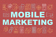 Mobile marketing concepts banner