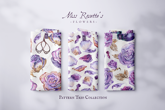 Pattern Trio Miss Rosette's Flowers in Patterns - product preview 9