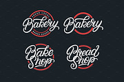 4 Bakery, Bake and Bread Shop logos