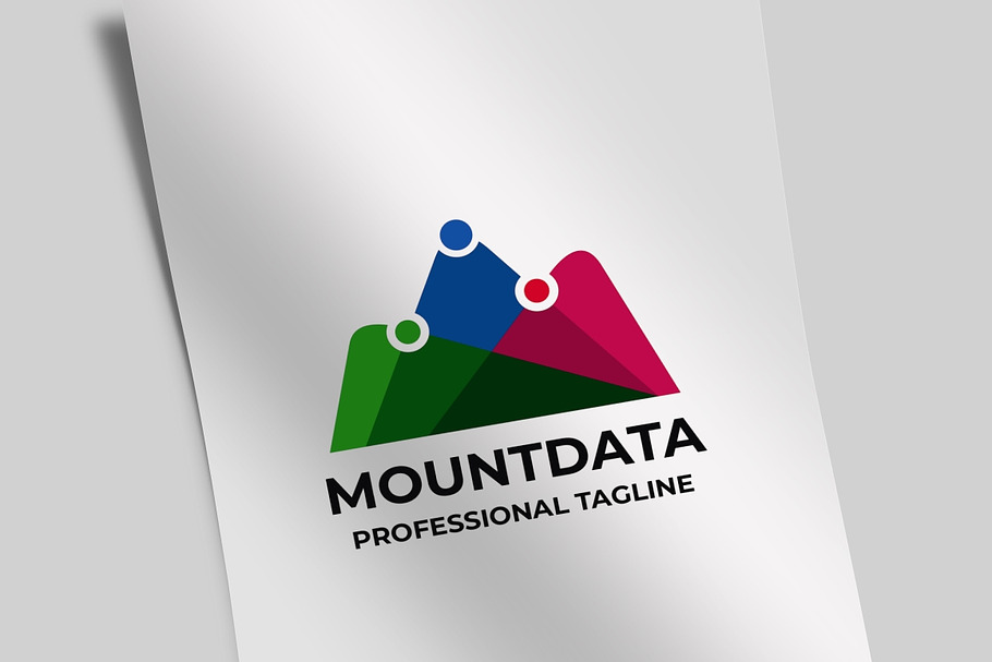 Mount Data Letter M Logo in Logo Templates - product preview 8