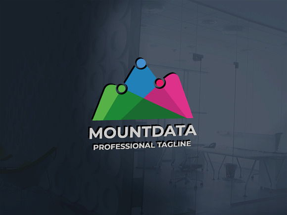 Mount Data Letter M Logo in Logo Templates - product preview 1
