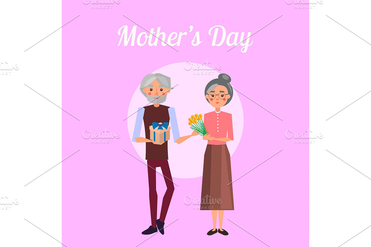 Grandpa Congratulates Grandmother on in Illustrations - product preview 8