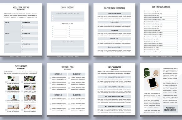 eCourse Workbook Template in Magazine Templates - product preview 3