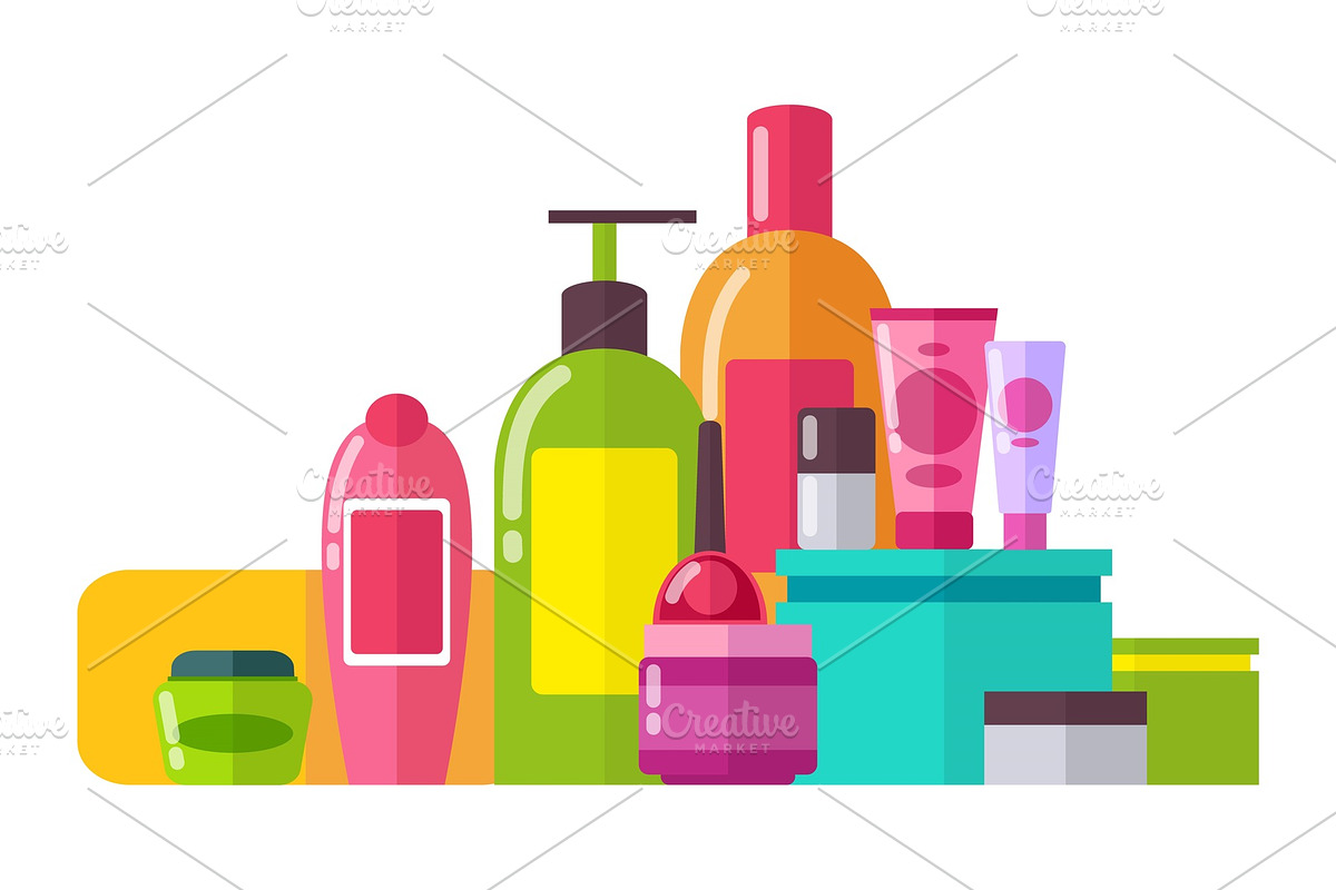 Tubes and Lotions Poster Set Vector in Objects - product preview 8
