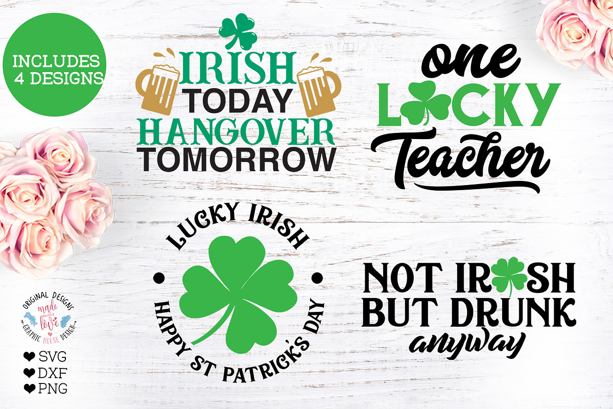 St Patricks Day 4 Cut Files in Illustrations - product preview 8