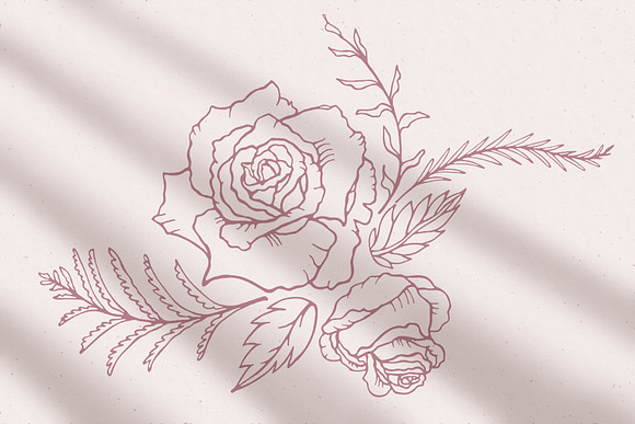 Rose Flower Patterns & Illustrations in Patterns - product preview 10