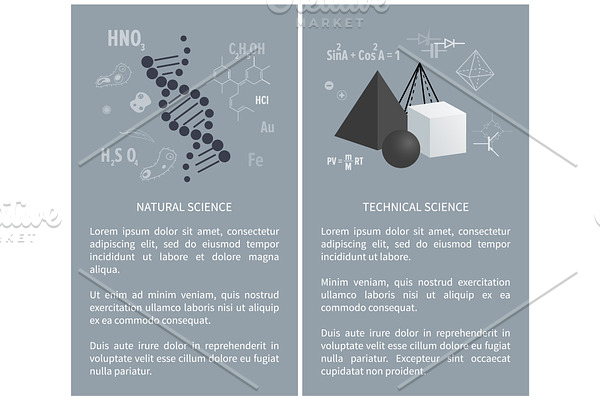 Natural and Technical Science Vector