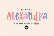 ALEXANDRA a Hand Lettered Serif Font