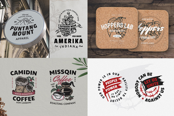 50 Badges + Coffee Graphics Bundle in Logo Templates - product preview 8