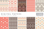 Digital Papers - Doodle Tribal - 524