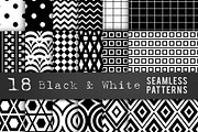 Black & White Seamless Patterns