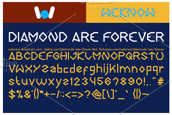 diamond are forever font in Display Fonts - product preview 1