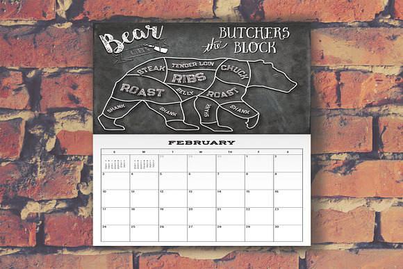 Bear Butcher Cuts Set 1 in Illustrations - product preview 8