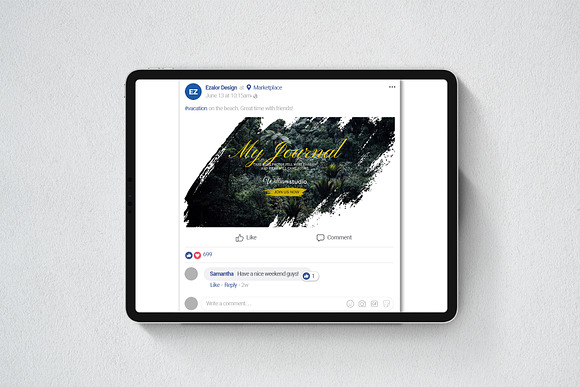 Agenda Facebook Post Banners in Facebook Templates - product preview 4
