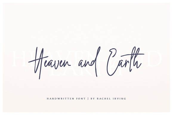 Heaven + Earth | Handwritten Font in Script Fonts - product preview 9