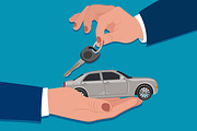 Car loan, car purchase concept