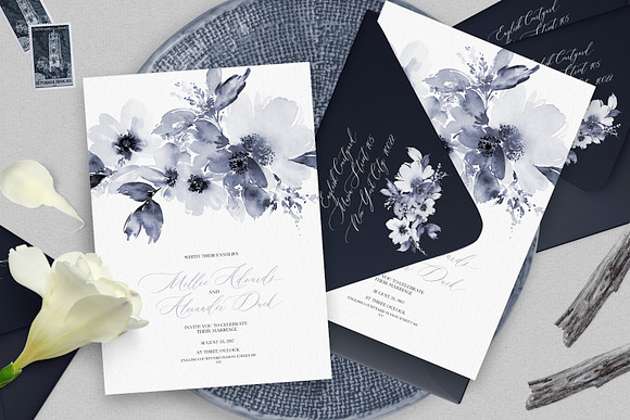 Floral Wedding Set in Wedding Templates - product preview 5