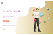 Online Business Web Poster, Man