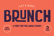 Brunch - A Font For The Whole Family