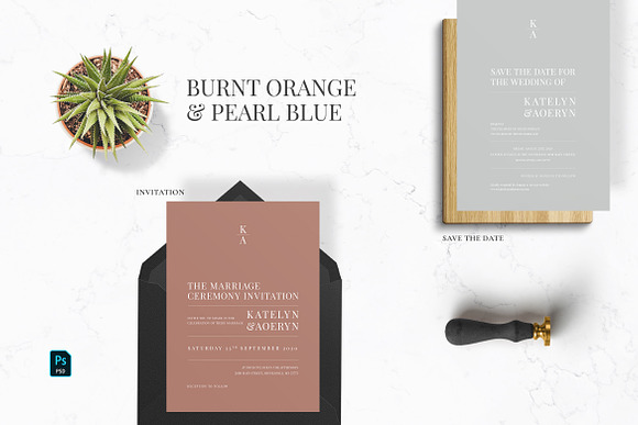 Modern Minimal Wedding Suite in Wedding Templates - product preview 1