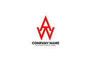 aw letter logo