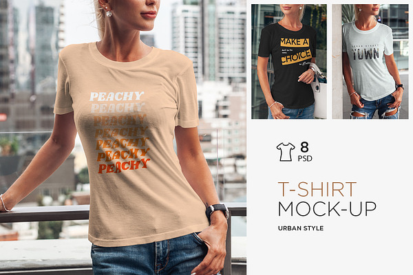 T-Shirt Mock-Up Urban Style