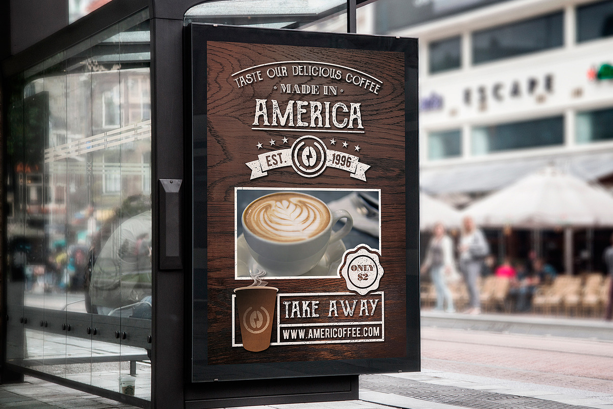 Take Away Coffee Flyer Template in Flyer Templates - product preview 8