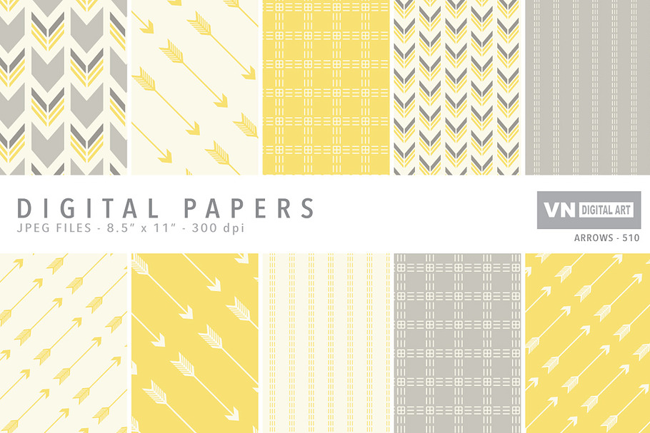Digital Papers - Arrows - 510 in Patterns - product preview 8