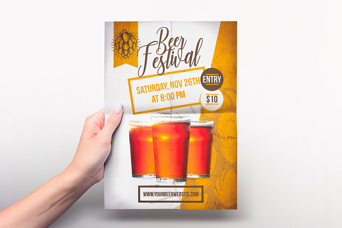 Beer Festival Flyer Template in Flyer Templates - product preview 8
