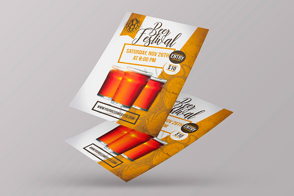 Beer Festival Flyer Template in Flyer Templates - product preview 1