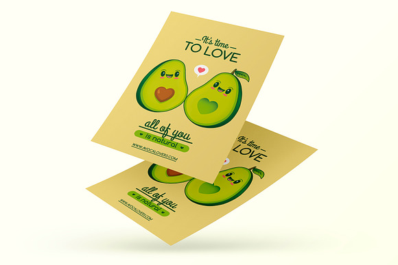 Avocados Love Flyer Template in Flyer Templates - product preview 1