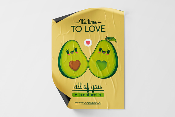 Avocados Love Flyer Template in Flyer Templates - product preview 2