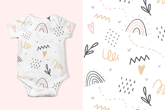 Kids cute seamless pattern in Patterns - product preview 5