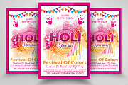 Happy Holi Festival Flyer/Poster