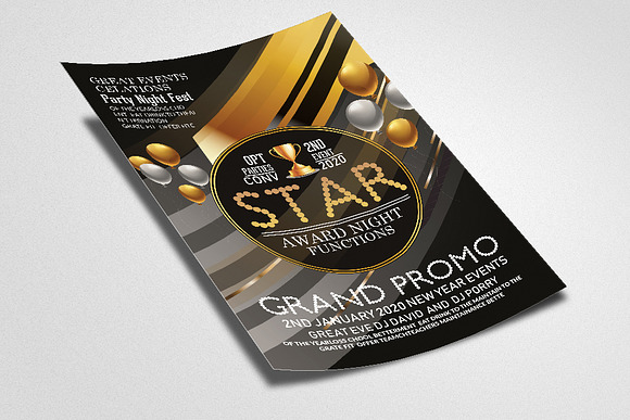 The Golden Awards Flyer Template in Flyer Templates - product preview 1